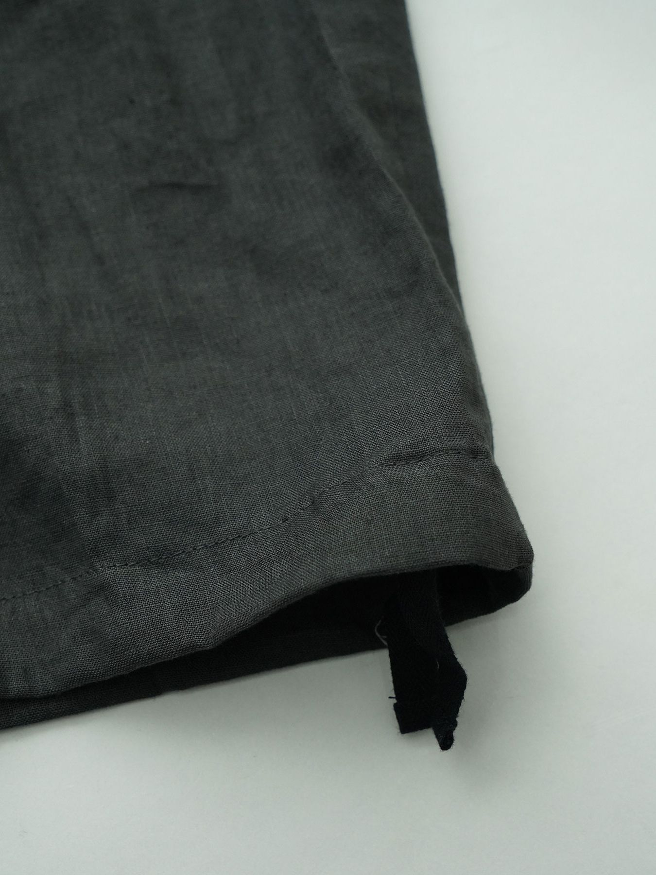 【予約品 11月23日(日) 締切】LINENTROUSERS / リネン2タックスラックス / CHARCOAL