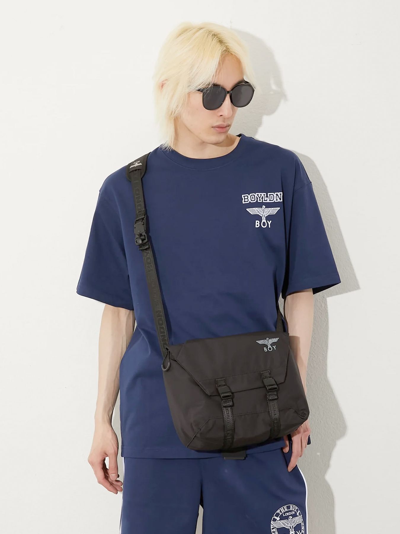 BOY LOGO NYLON SHOULDER BAG / ナイロンショルダーバッグ / ブラック