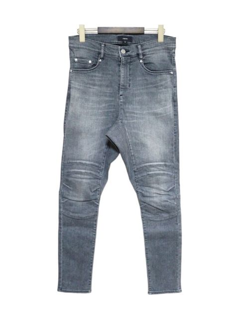 Supima Stretch Denim USED Semi-saruel Pants / セミサルエルパンツ / グレー 【ys Yuji SUGENO】