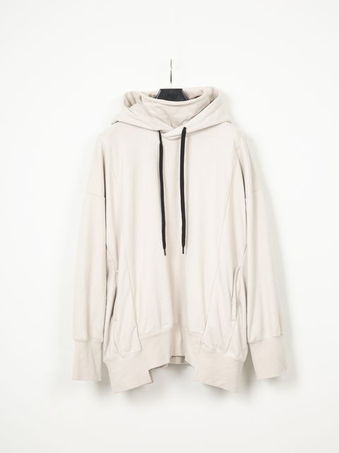Tight Tension French Terry Hight Neck Hoodie  / ハイネックフーディー  / アイボリー