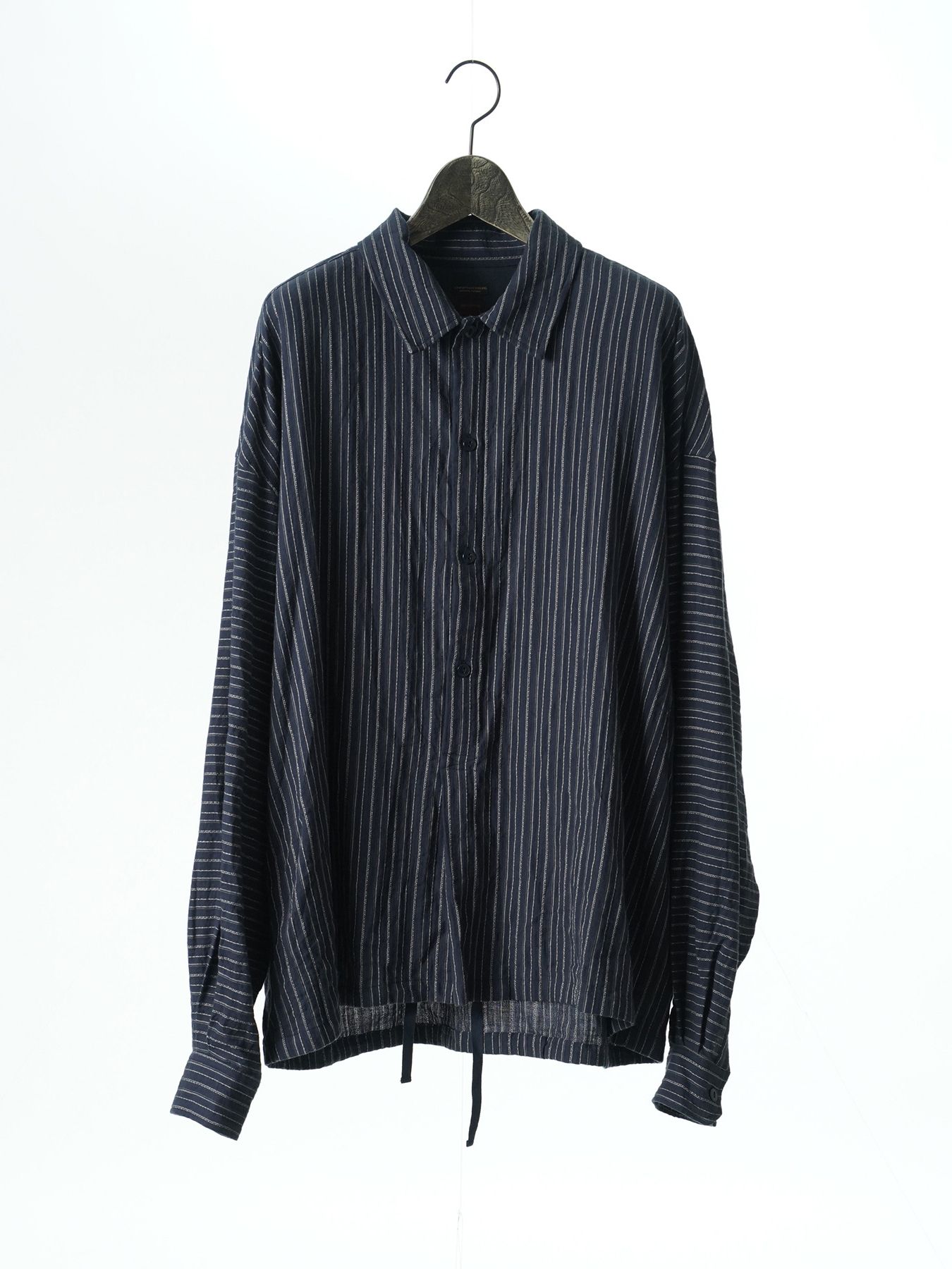 【予約品 5月27日(水) 締切】BRUSH-PULLOVERSHIRTS / オーバーシャツ / ネイビー