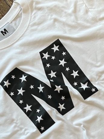 【予約先着】M / t-shirts★ (M star)ホワイト  【M】2023 9月～上がり予定
