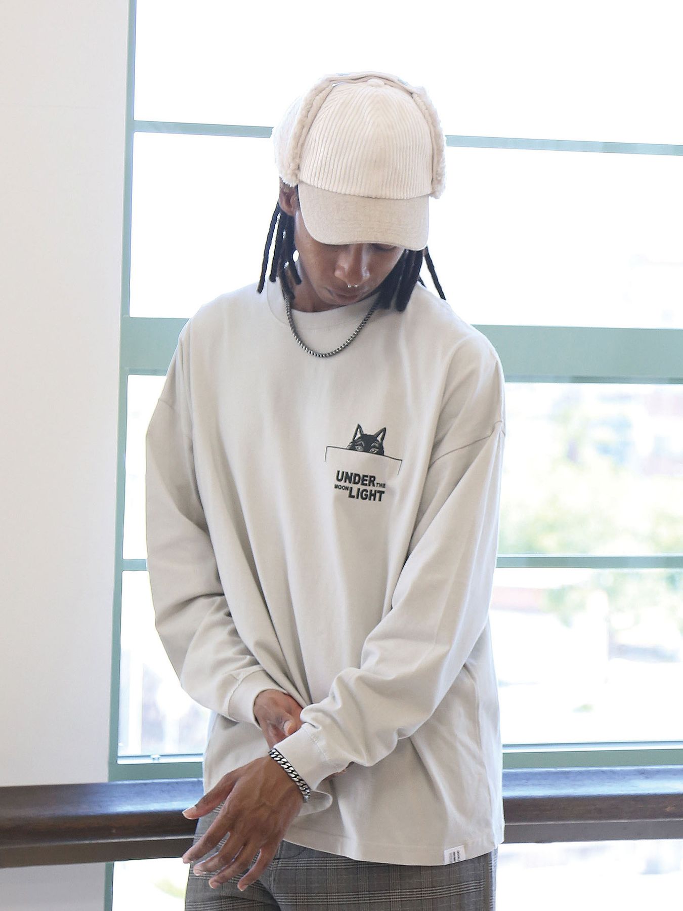 MICHELLE-BOA CAP / IVORY【QUOLT】