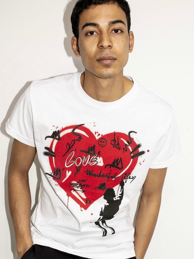 CHILDRENS LOVE T-Shirt ホワイトプリントTシャツ(TR220M)【Tract】