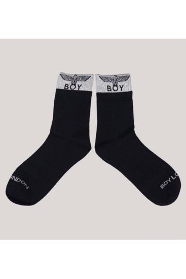 2TONE EAGLE SOX ソックス / BLACK 【BOY LONDON】