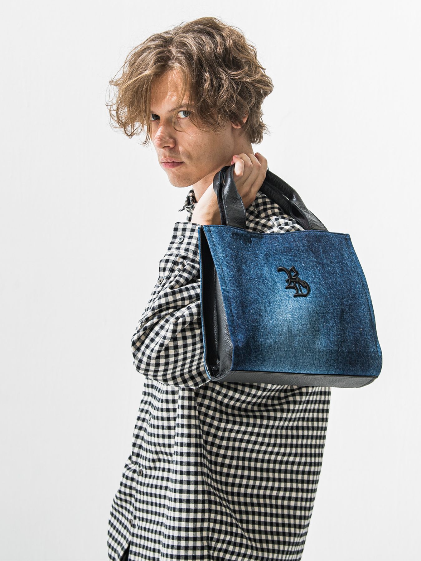 【予約品 9月6日(日) 締切】DECADEコラボ DENIM MIDDLE TOTO BAG / デニムミドルトートバッグ / デニム