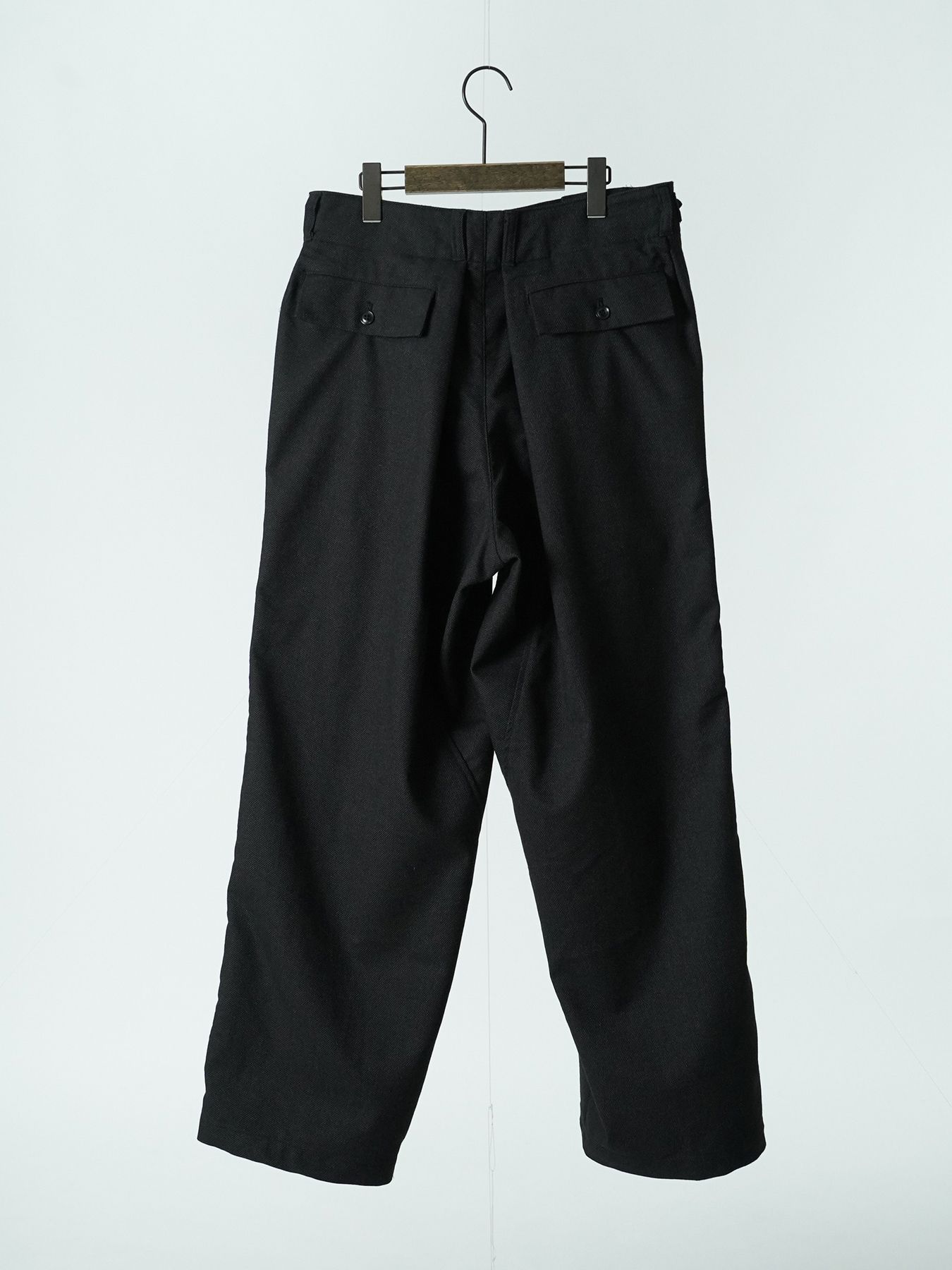 【予約品 5月27日(水) 締切】OVERTROUSERS / ワイドパンツ / ブラック