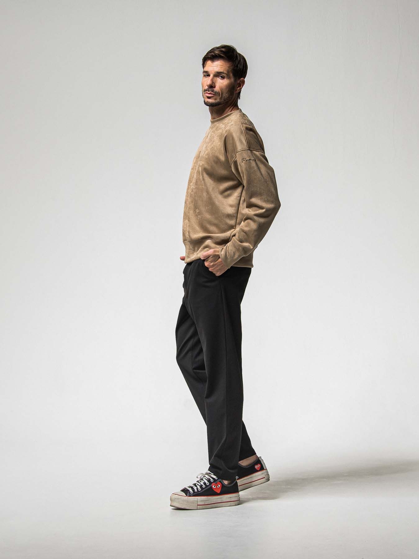 【予約品 8月31日(日) 締切】PAT WIDE EASY PANTS / パット ワイドイージーパンツ / ブラック