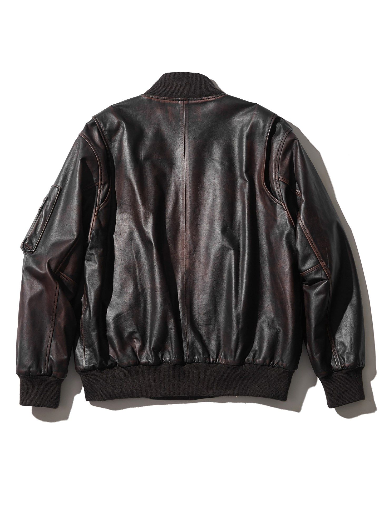 muta - 【予約4/23締め】 Leather Bomber Jacket / ボンバージャケット 