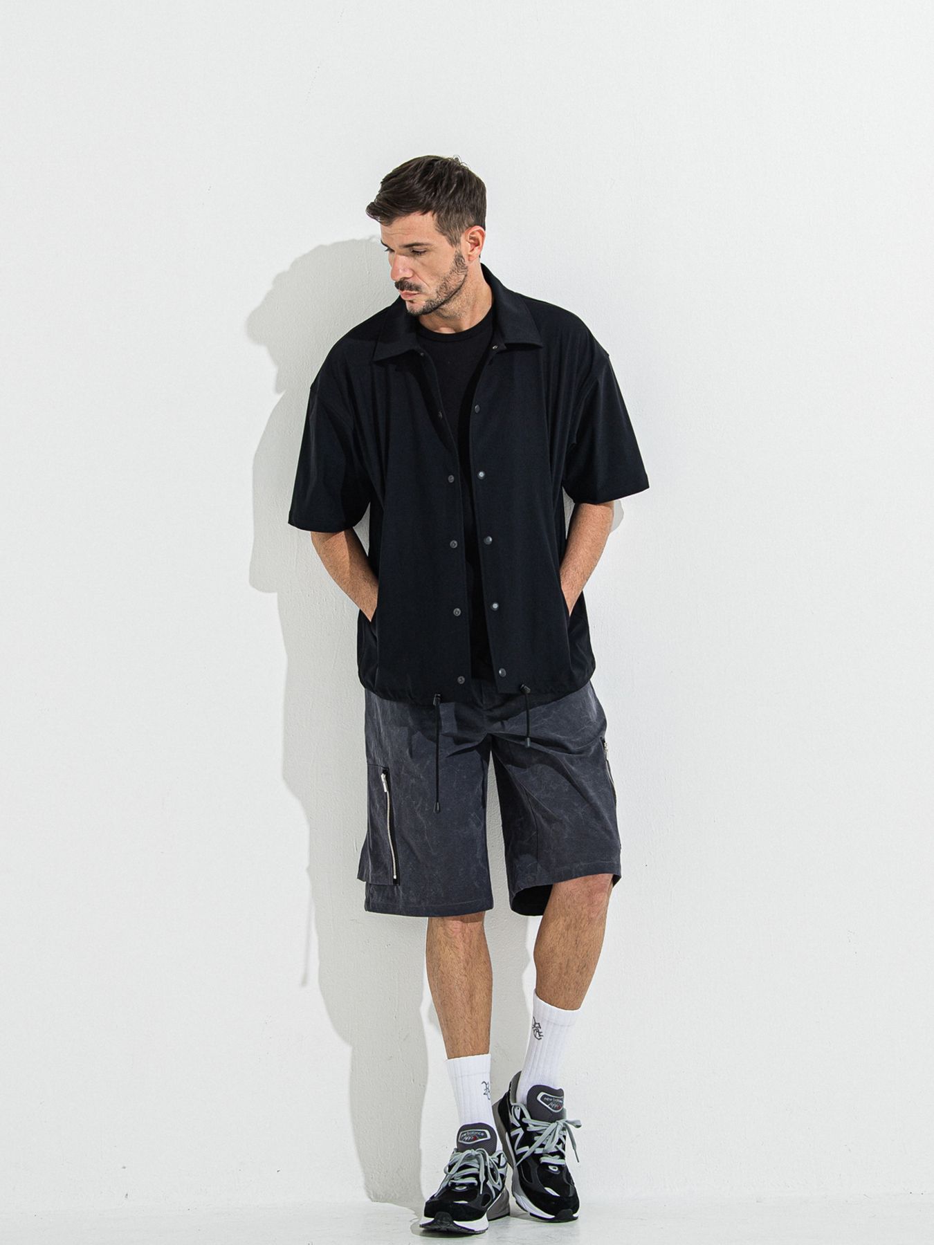 【予約品 】YOAKE PHOTO OVER TEE /  フォトオーバーサイズTシャツ / ブラック