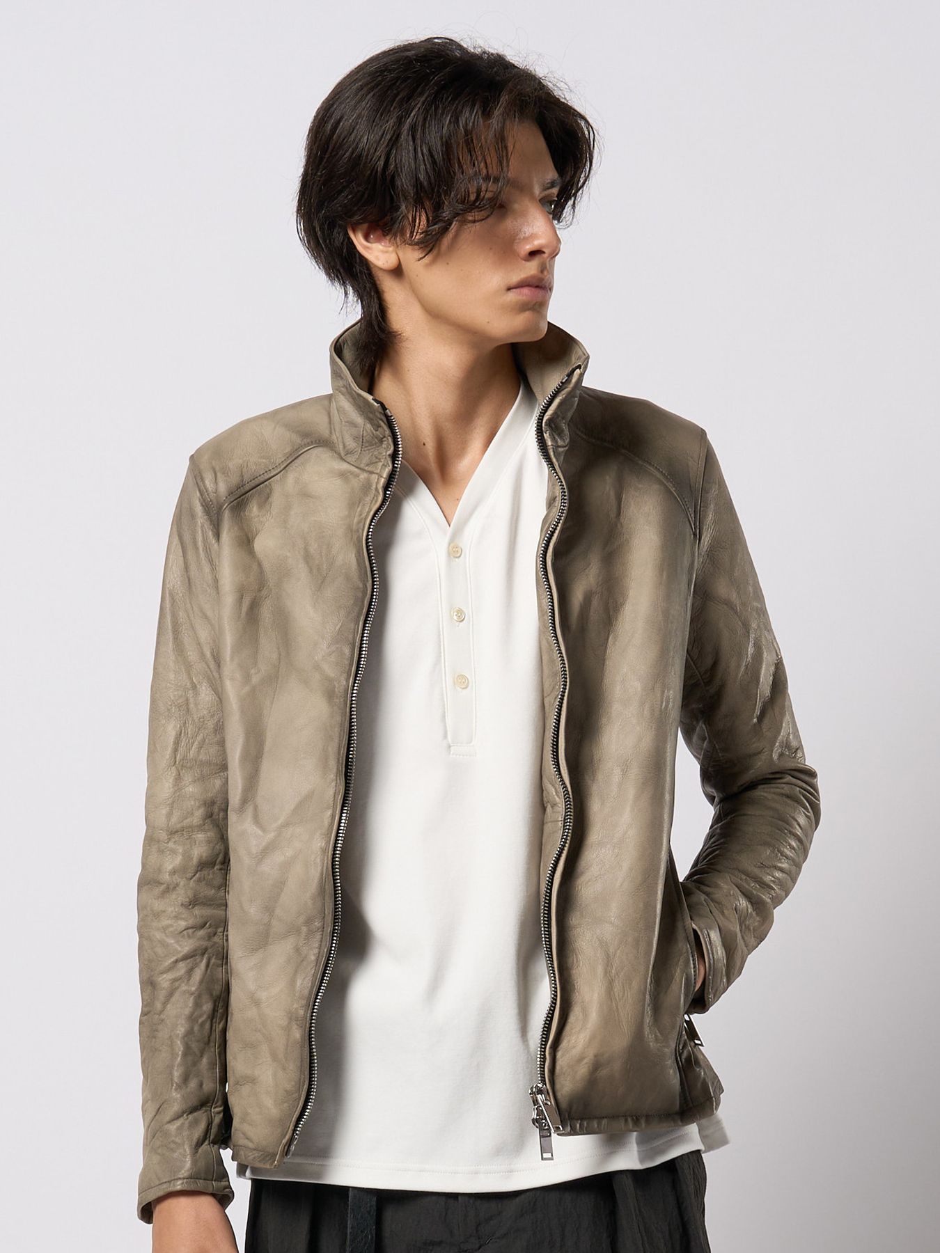 【予約品 9月23日(火) 締切】stand riders(cow leather) / スタンドライダース(カウレザー) / ベージュ