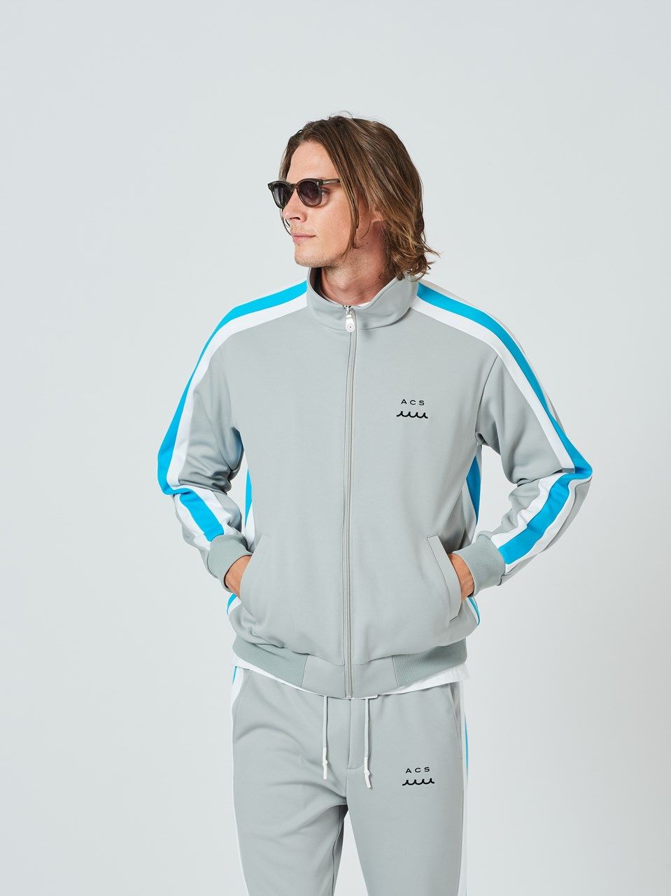 muta Track Jacket / トラックジャケット / グレー 【Acanthus×muta】