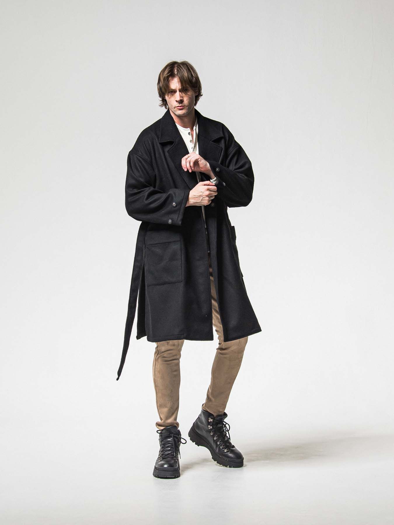 【予約品 8月31日(日) 締切】CHRIS EASY SUEDE TUCK PANTS / クリス イージー スウェードタックパンツ / ブラウン