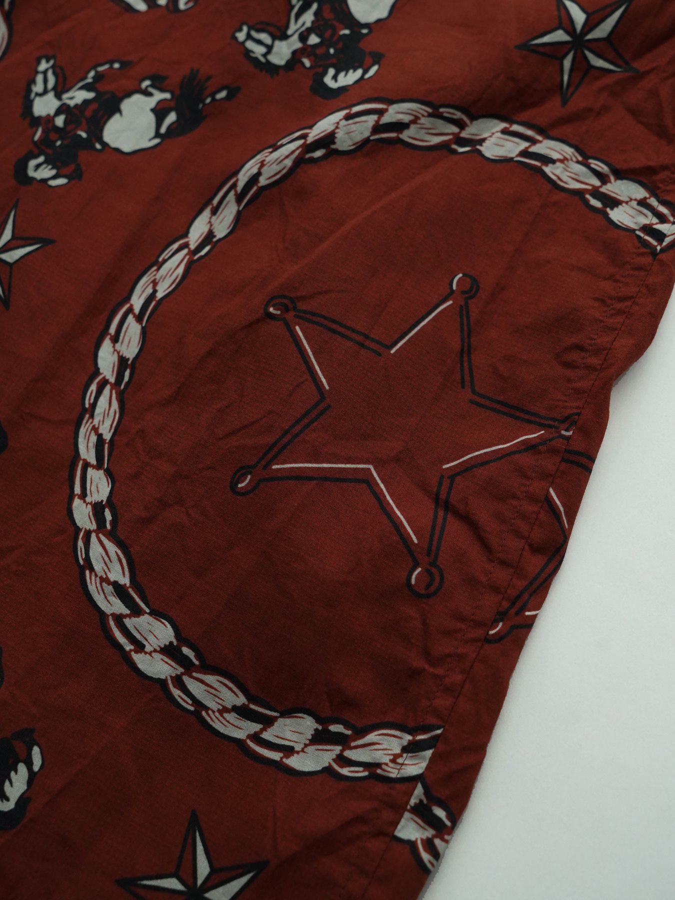 【予約品 11月23日(日) 締切】WESTERNBANDANA SHIRTS / バンダナプリント シャツ / RED