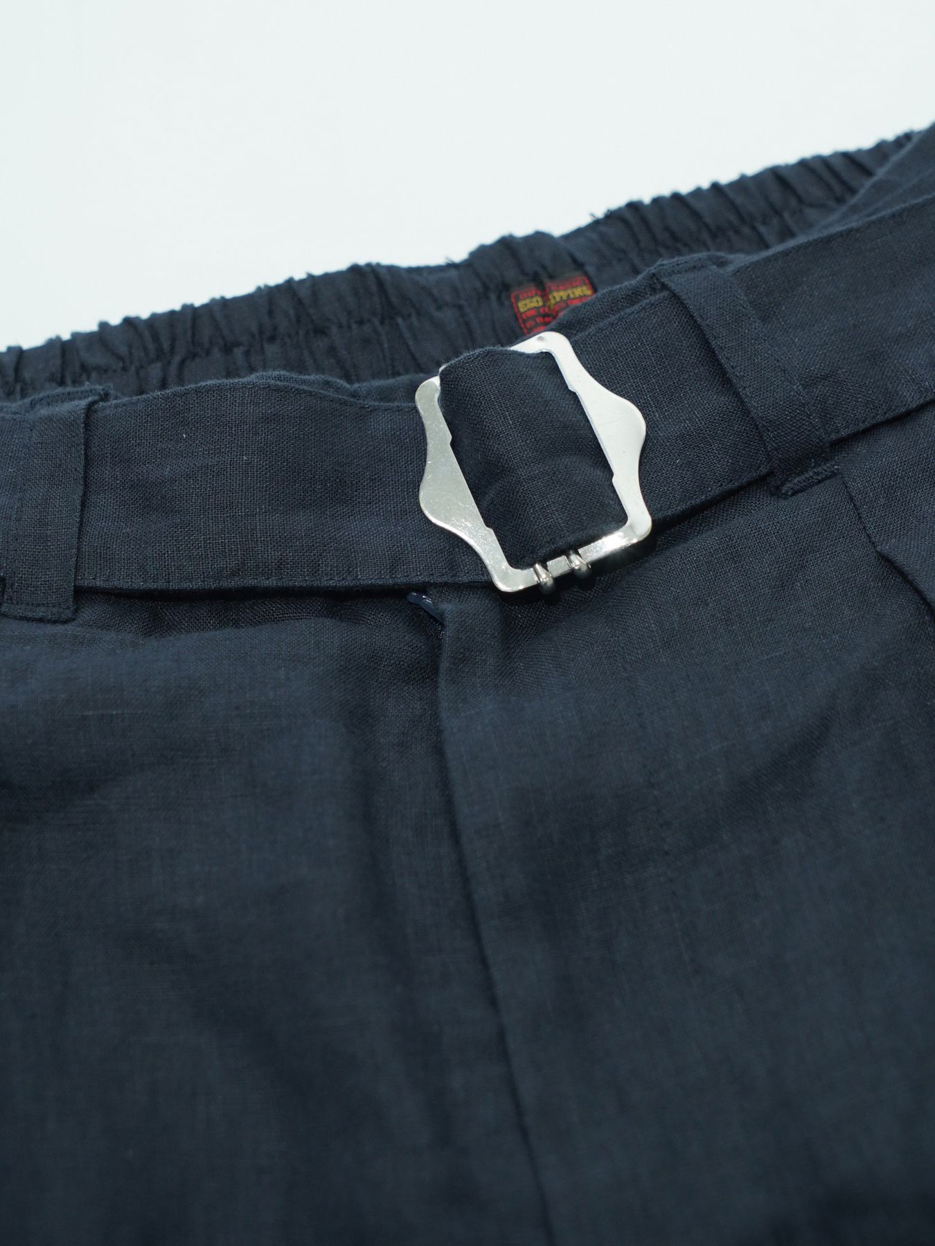 【予約品 2月1日(日) 締切】LINEN OVERSHORTS / オーバーサイズシルエット ショーツ / ネイビー