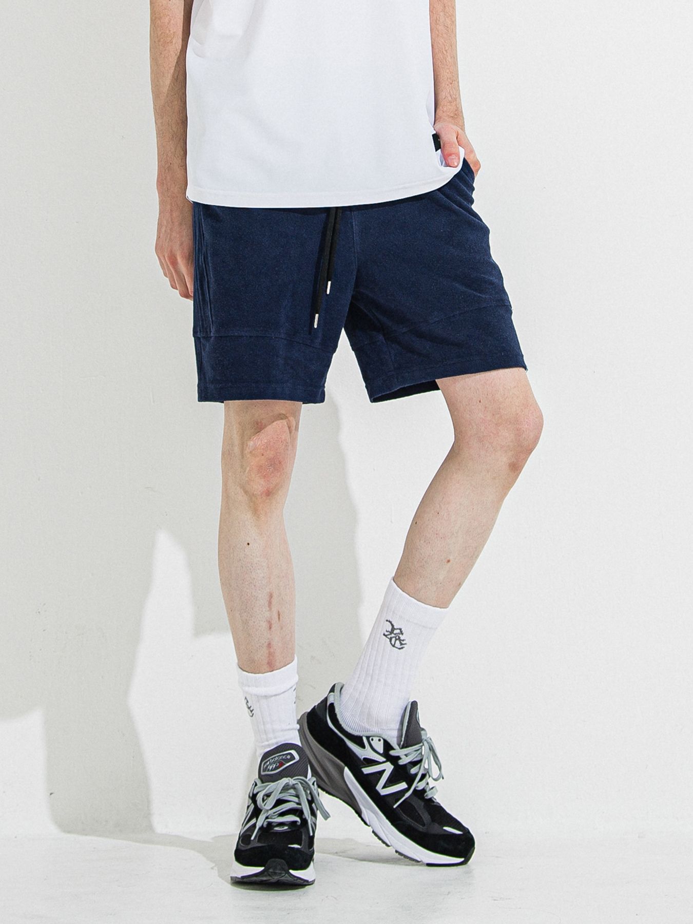 【予約品】TYLER PILE SHORTS / タイラーパイルショーツ / ネイビー