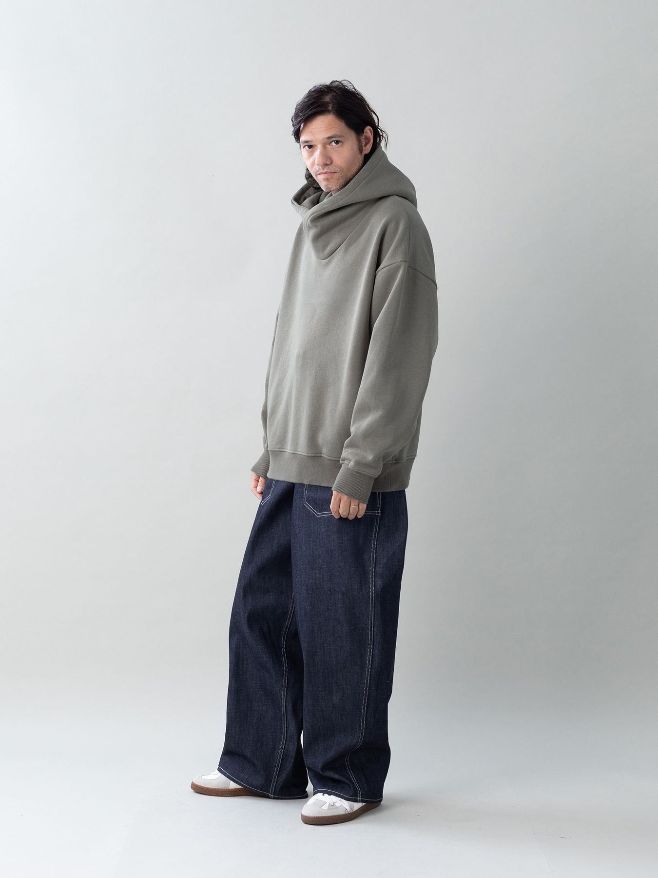 【予約品 5月27日(水) 締切】COWL-WOOLSWEATPARKA / スウェットパーカー / グレー