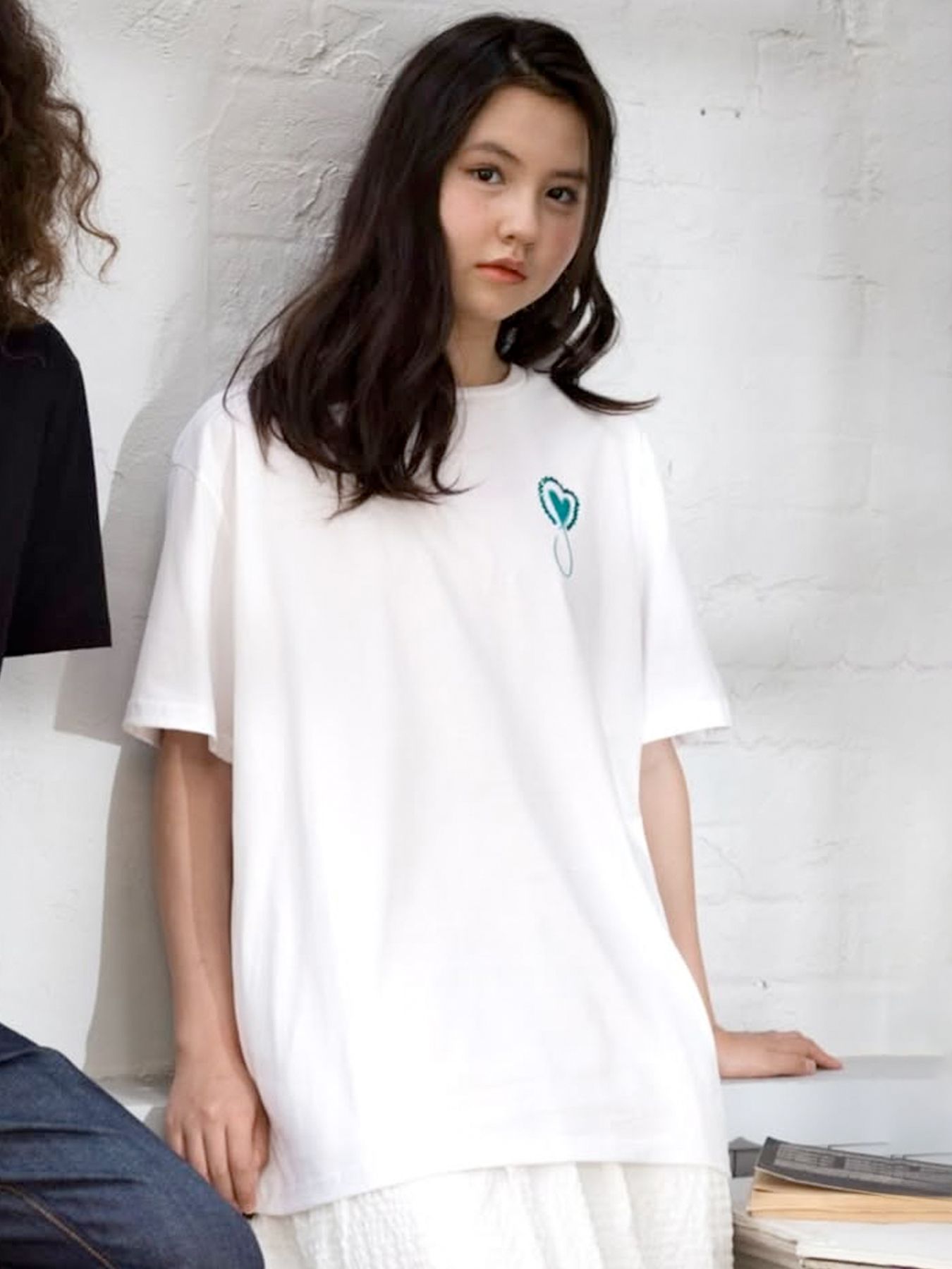 Tiphanie Stone T-Shirt / ホワイト×ブルー