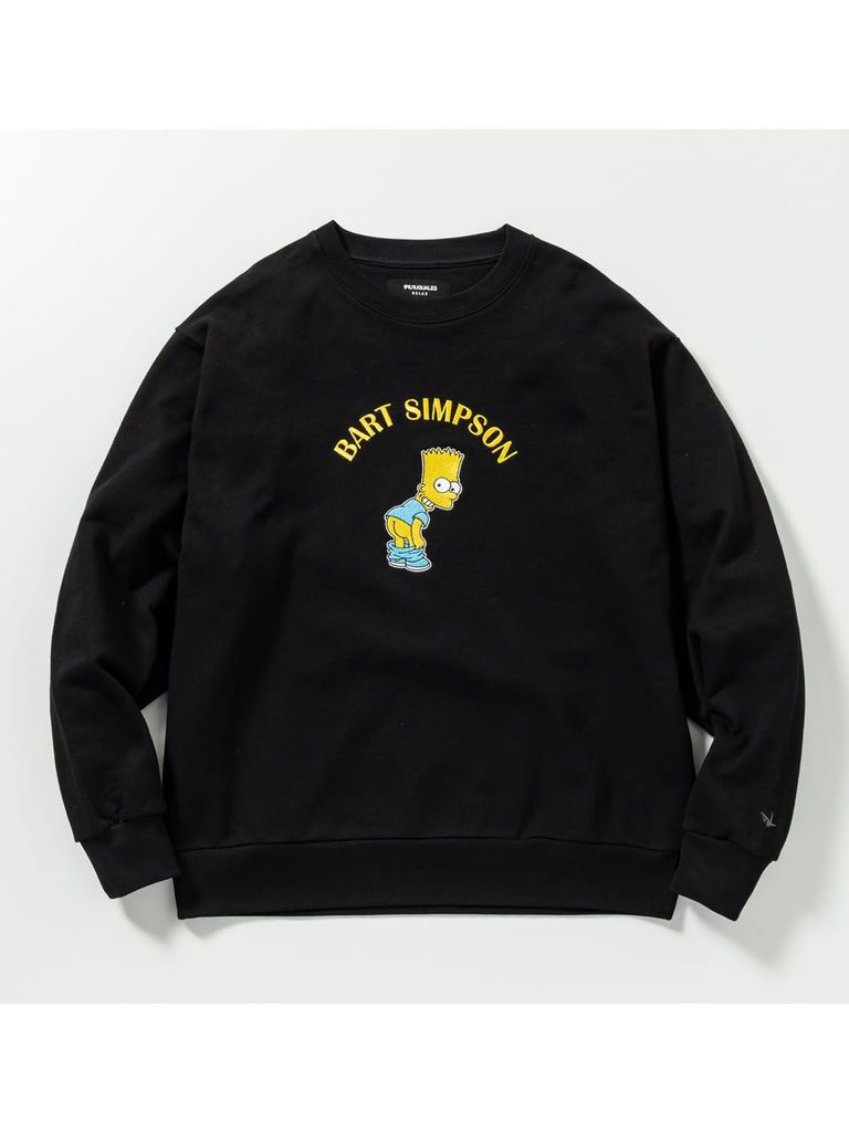 注目■1PIU1UGUALE3 RELAX■× THE SIMPSONSコラボ クルーネック 1PIU1UGUALE3 RELAX - THE SIMPSONS CREW NECK スウェット