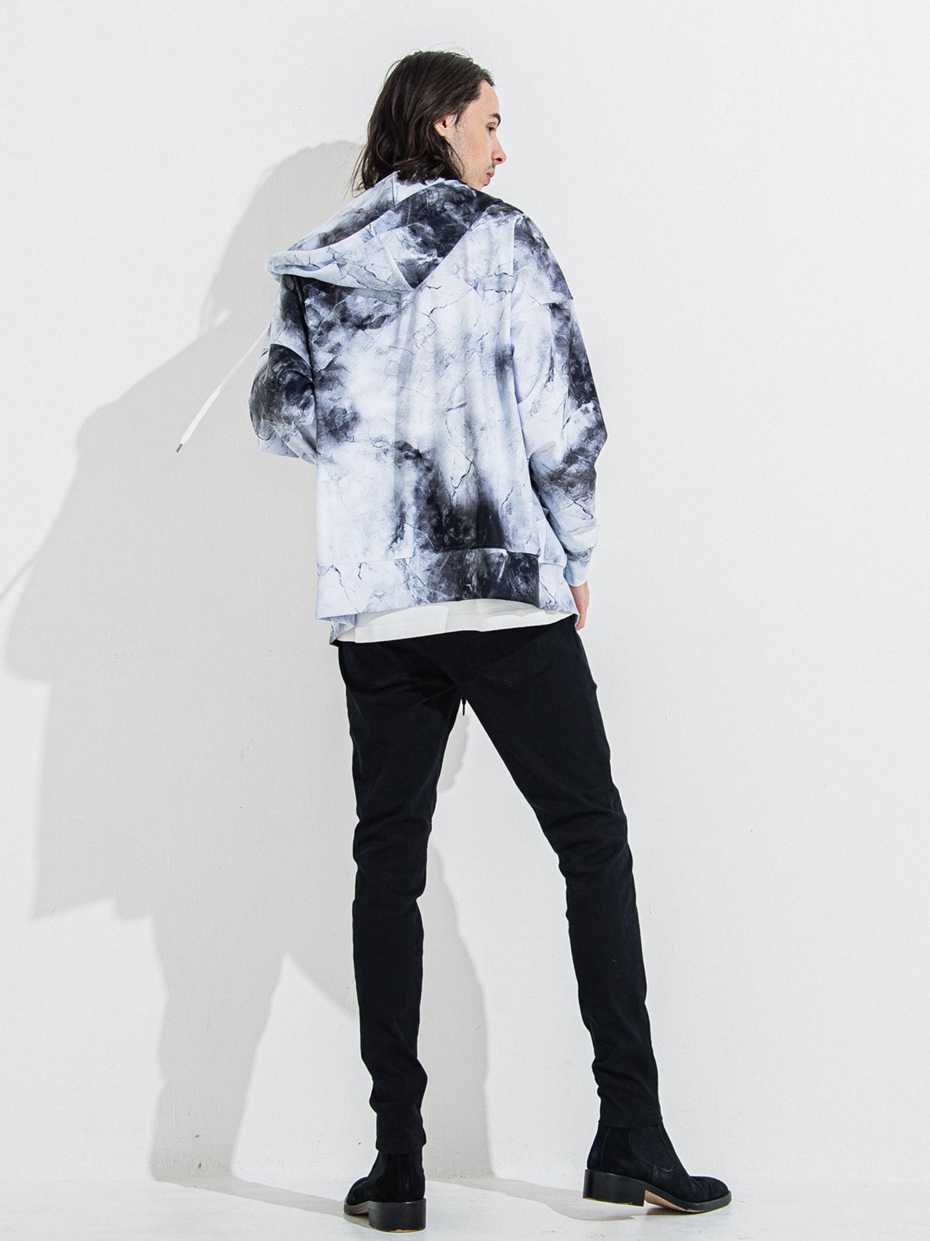 【予約品 】DENIM JERSEY CHRIS EASY TUCK PT / デニムジャージクリスイージータックパンツ / ブラック