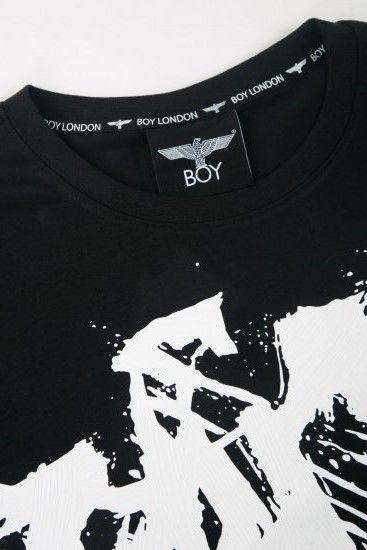 BIG ROUGH EAGLE T-SHIRTS / BLACK 【BOY LONDON】
