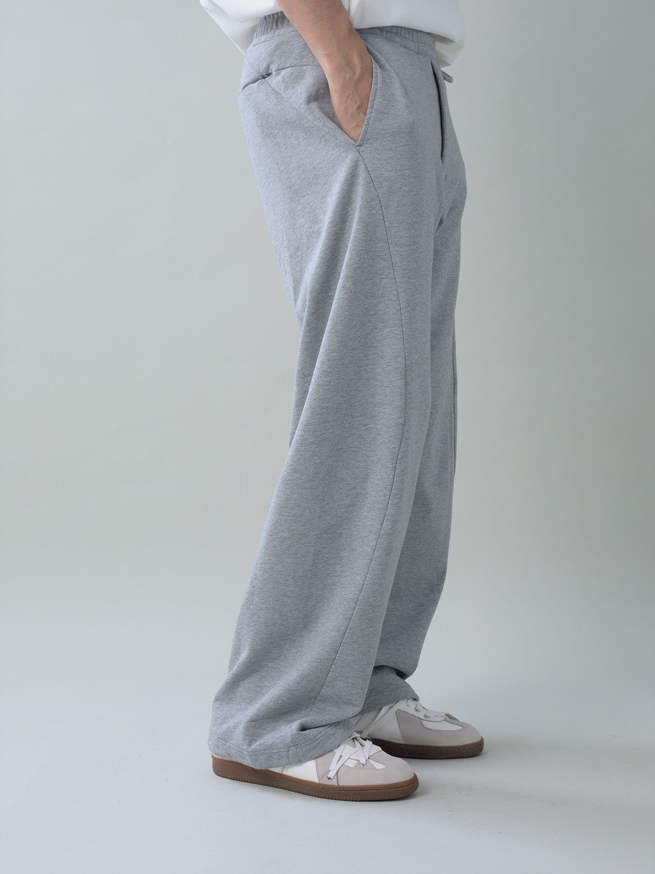 【予約品 5月6日(水) 締切】3D-SWEATPANTS / 3Dスウェットパンツ / 杢グレー