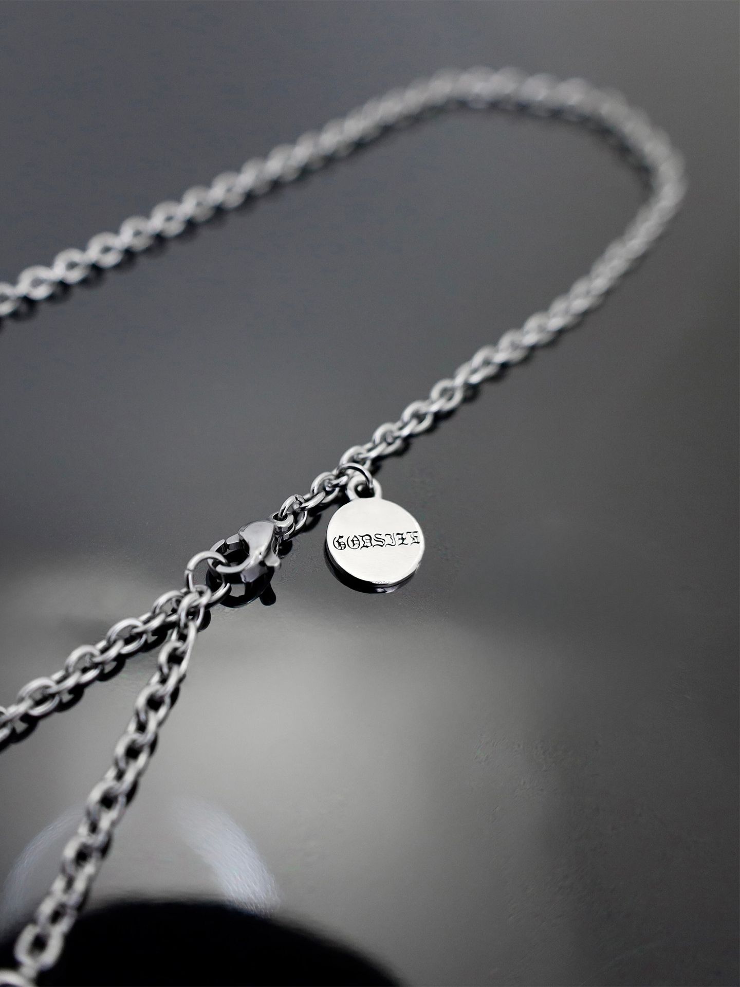 《受注生産》GODSIZE® PADLOCK STAINLESS CHAIN #2 55 / ゴッドサイズ® パドロック ステンレスチェーン #2 55 / 注文から1～2週間後入荷予定