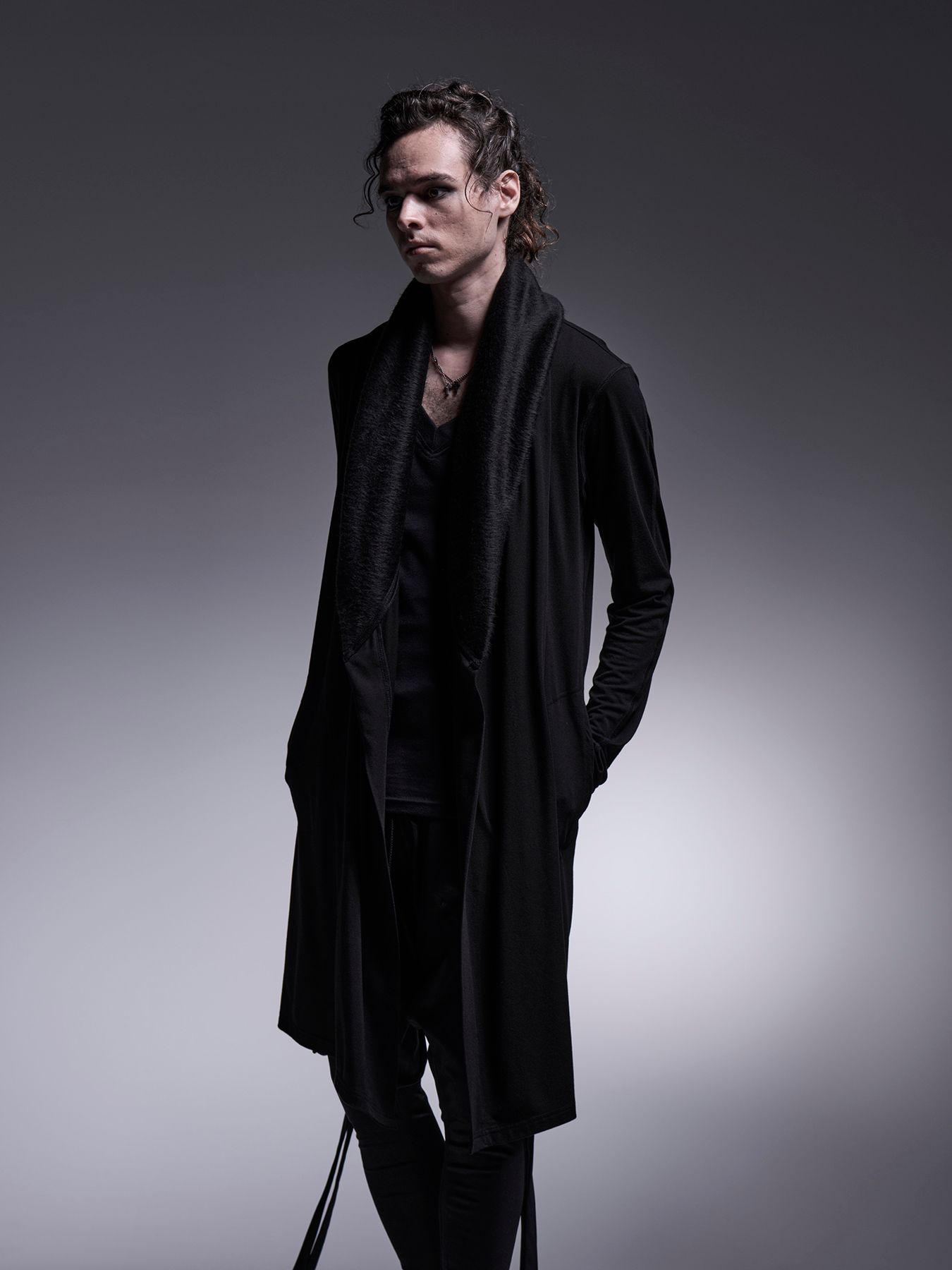 【予約品 7月13日(日) 締切】Wrap Cardigan / ラップカーディガン / ブラック