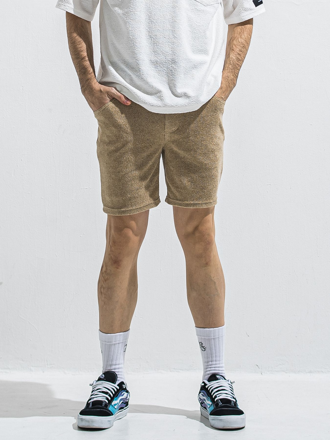 【予約品 2月15日(日) 18:00 締切】VINTAGE PILE SHORTS / パイルショートパンツ / ベージュ