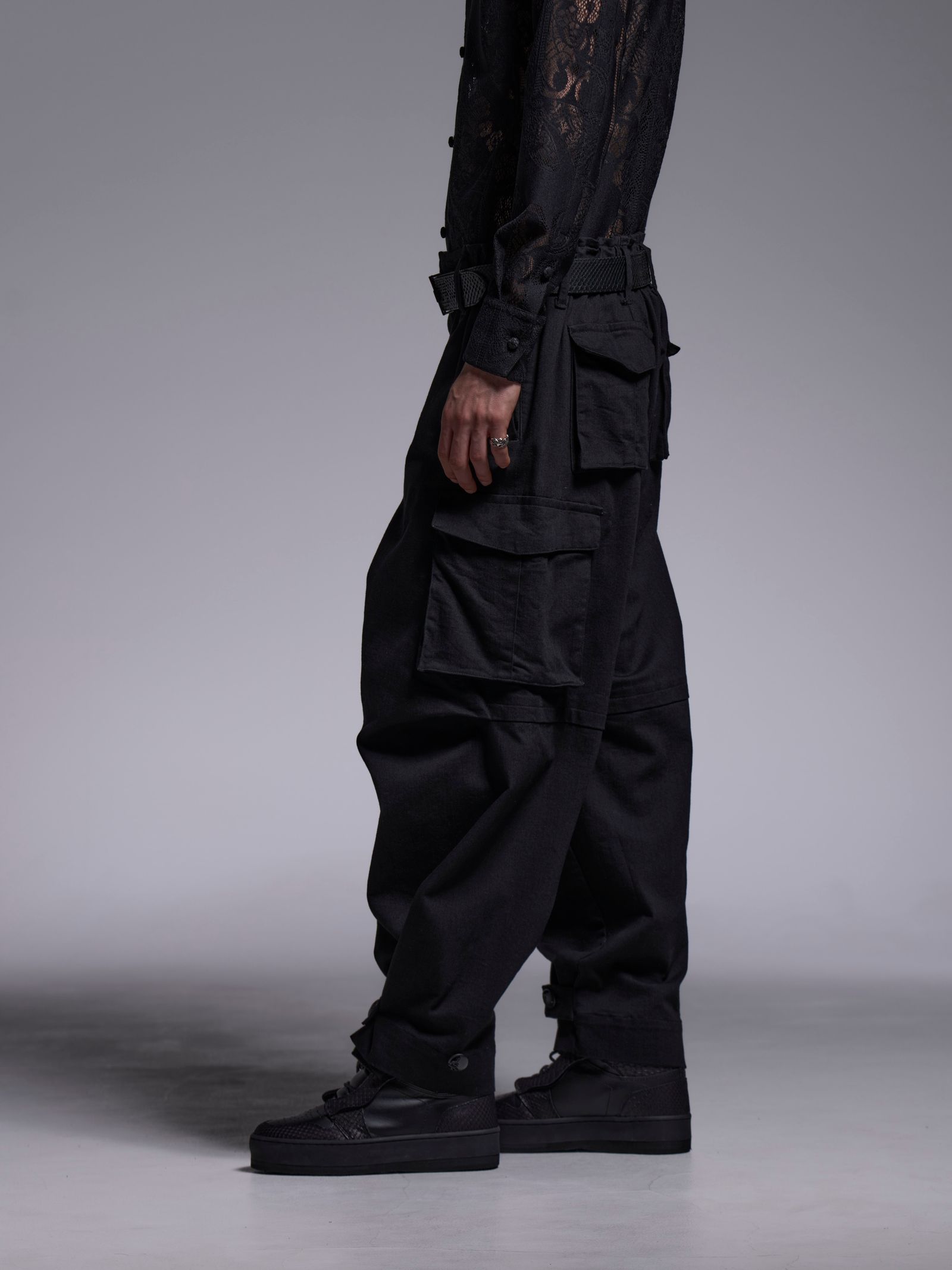 【予約品 1月4日(日) 締切】Cargo Pants / カーゴパンツ / ブラック