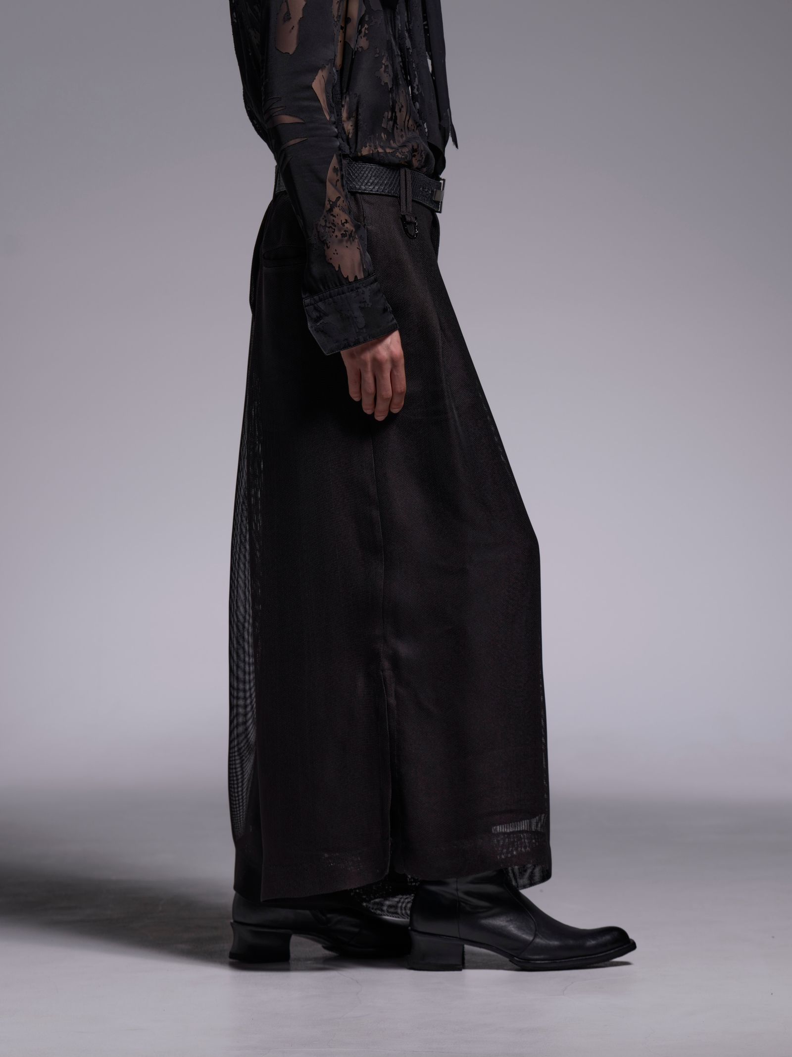 【予約品 1月4日(日) 締切】Wide Tuck Slacks / ワイドタックスラックス / ブラック