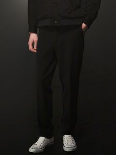 【予約品 4月6日(月) 締切】Technical Double Jersey Ponte Tapered Easy Pants / 高機能ダブルジャージ ポンチ テーパード イージーパンツ / ブラック《∀ ターンエー》