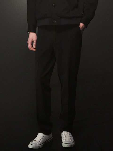 【予約品 4月6日(月) 締切】Technical Double Jersey Ponte Tapered Easy Pants / 高機能ダブルジャージ ポンチ テーパード イージーパンツ / ブラック《∀ ターンエー》