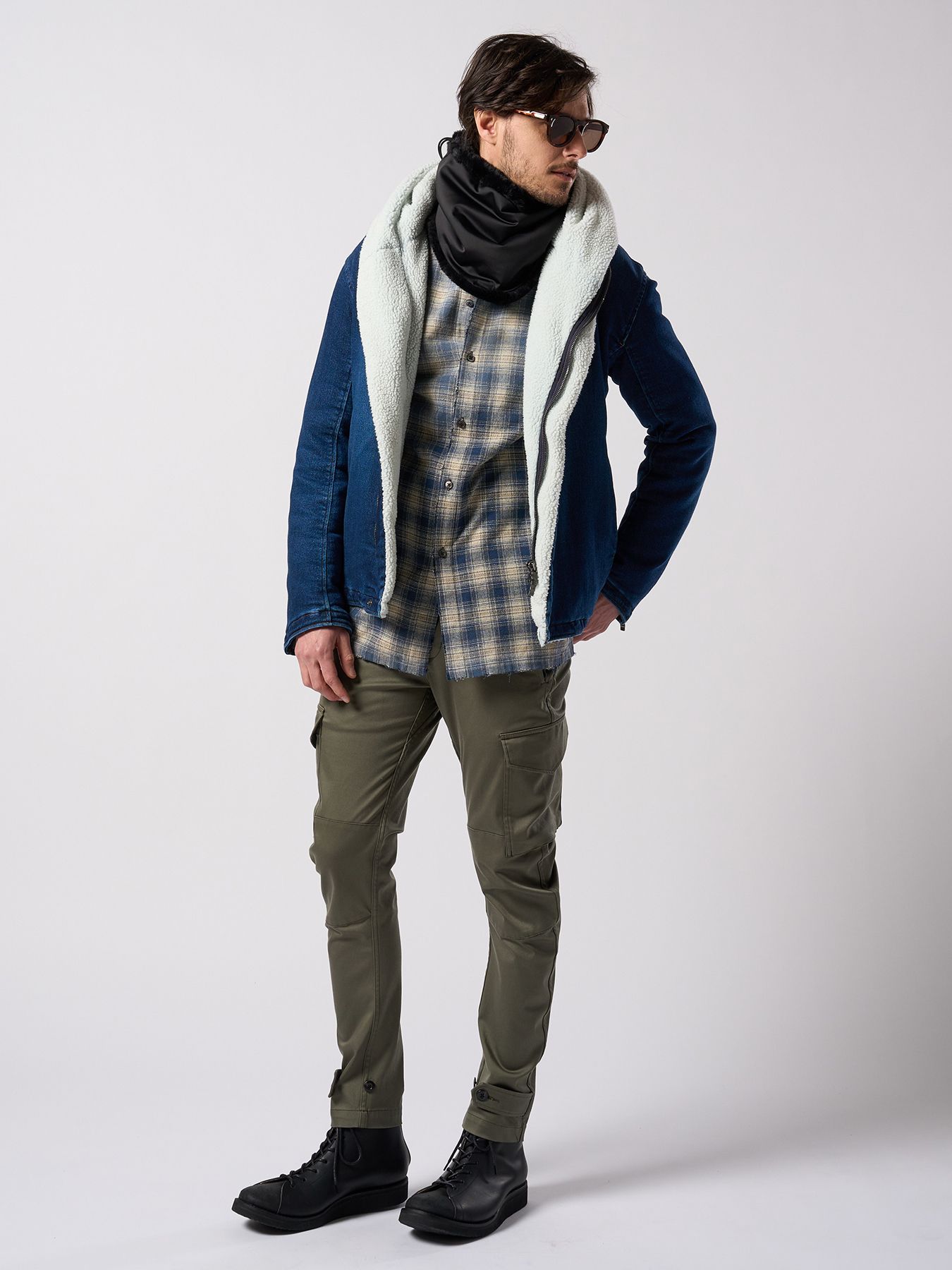 【予約品 4月19日(日) 18時締切】denim jersey hooded riders / デニムジャージー フーデッドライダース / インディゴユーズド