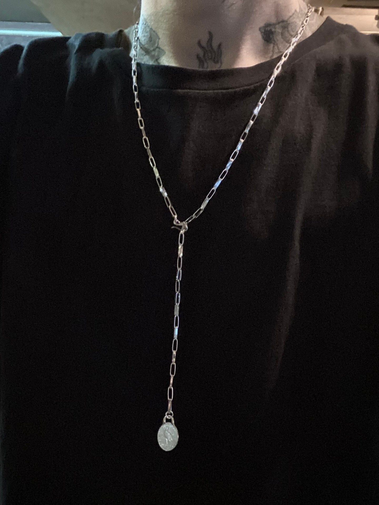 《受注生産》 CHAIN NECKLACE Y [COIN] / コインYネックレス 【注文から2～3週間後入荷予定】
