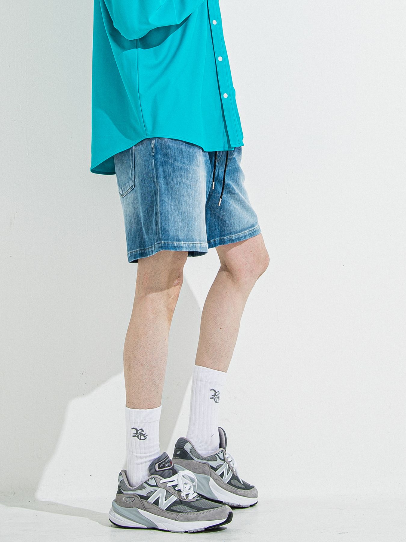 【予約品 】DENIM JERSEY SHORTS / デニムジャージショーツ / ライトインディゴ