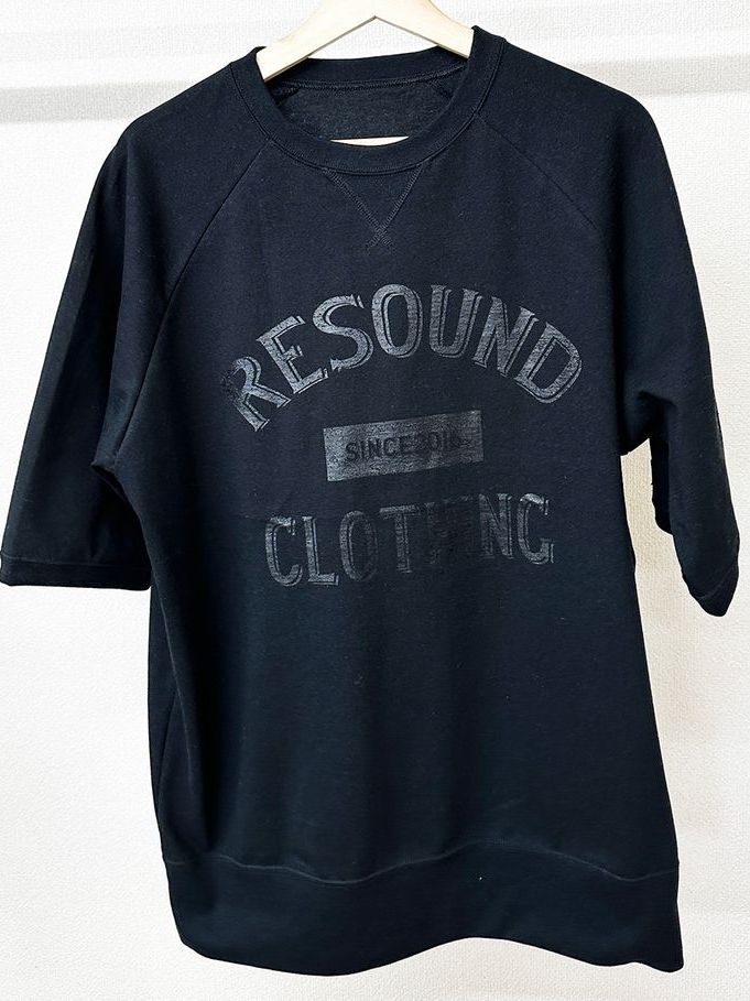 《予約品3月3日18：00締め》 college half sleave / ハーフスリーブT / ブラック