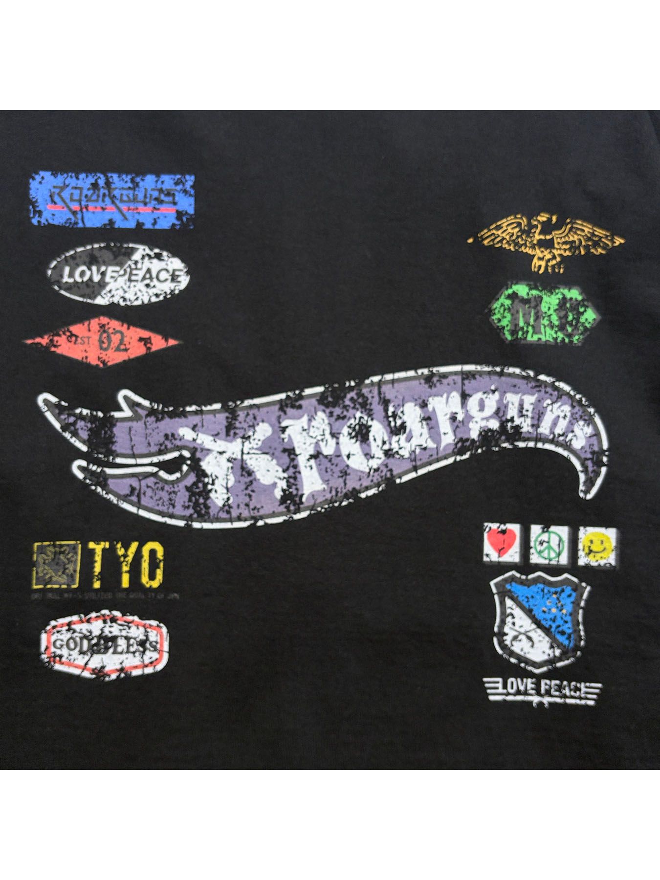 【予約品 3月9日(月) 18:00 締切】INKJET PRINT SWAET / インクジェットプリント スウェット / ブラック