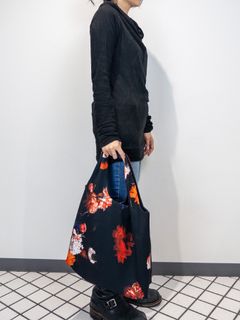 【予約品】Shoulder Tote Bag / ショルダートートバッグ / ブラックフローラ