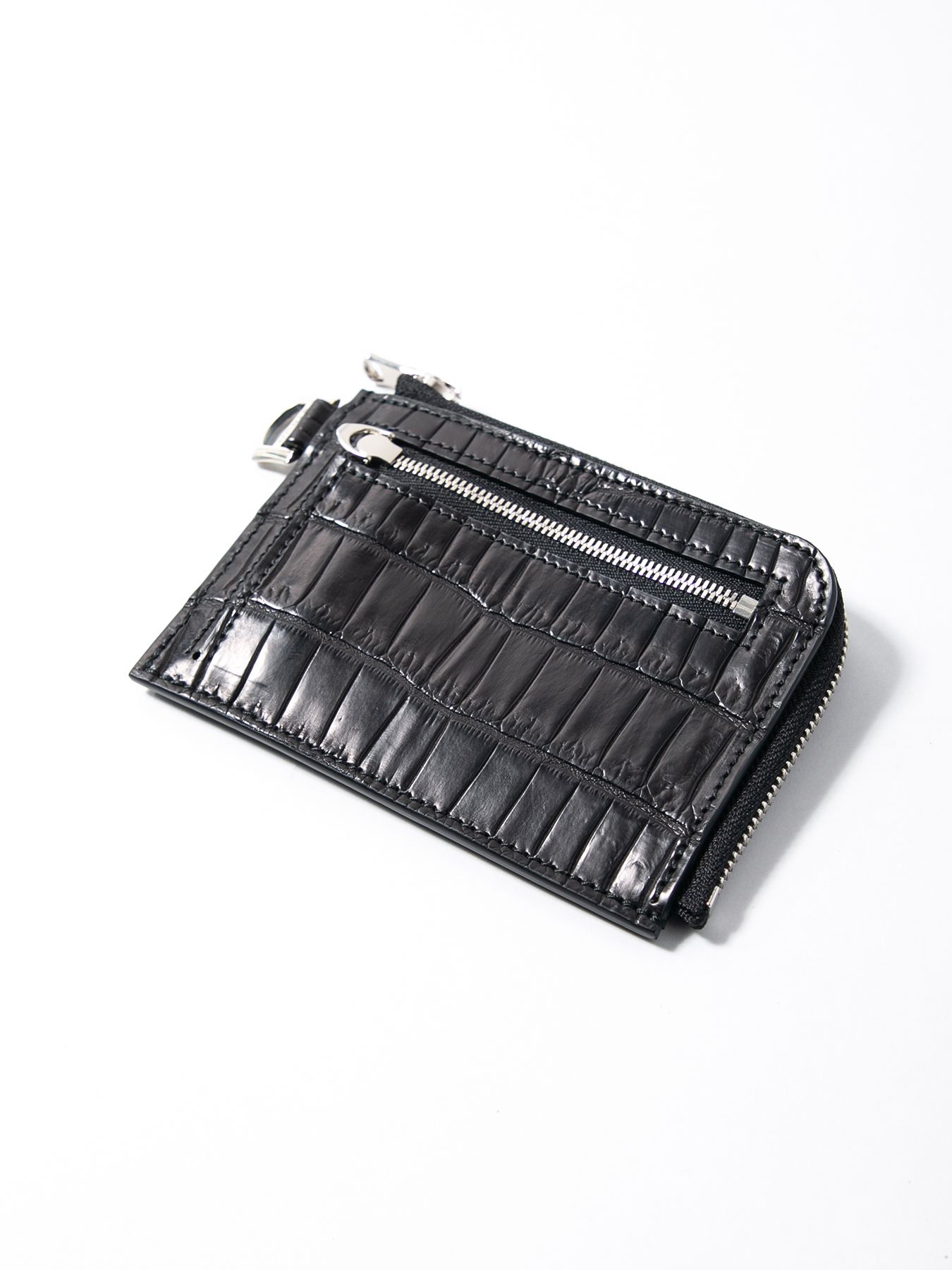 【予約品 10月12日(日) 締切】Nile Crocodile L Wallet / ナイルクロコ Lウォレット / ブラック