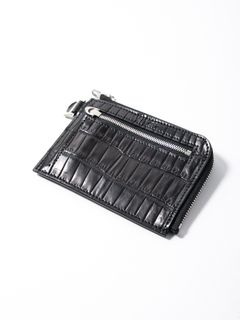 【予約品 10月12日(日) 締切】Nile Crocodile L Wallet / ナイルクロコ Lウォレット / ブラック