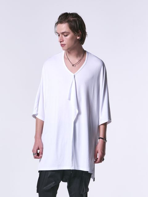 《予約品》 FrillDolmanT-Shirt / フリルドルマンTシャツ / ホワイト