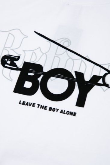 BOY SAFETY PIN TEE/ ホワイト 【BOY LONDON】