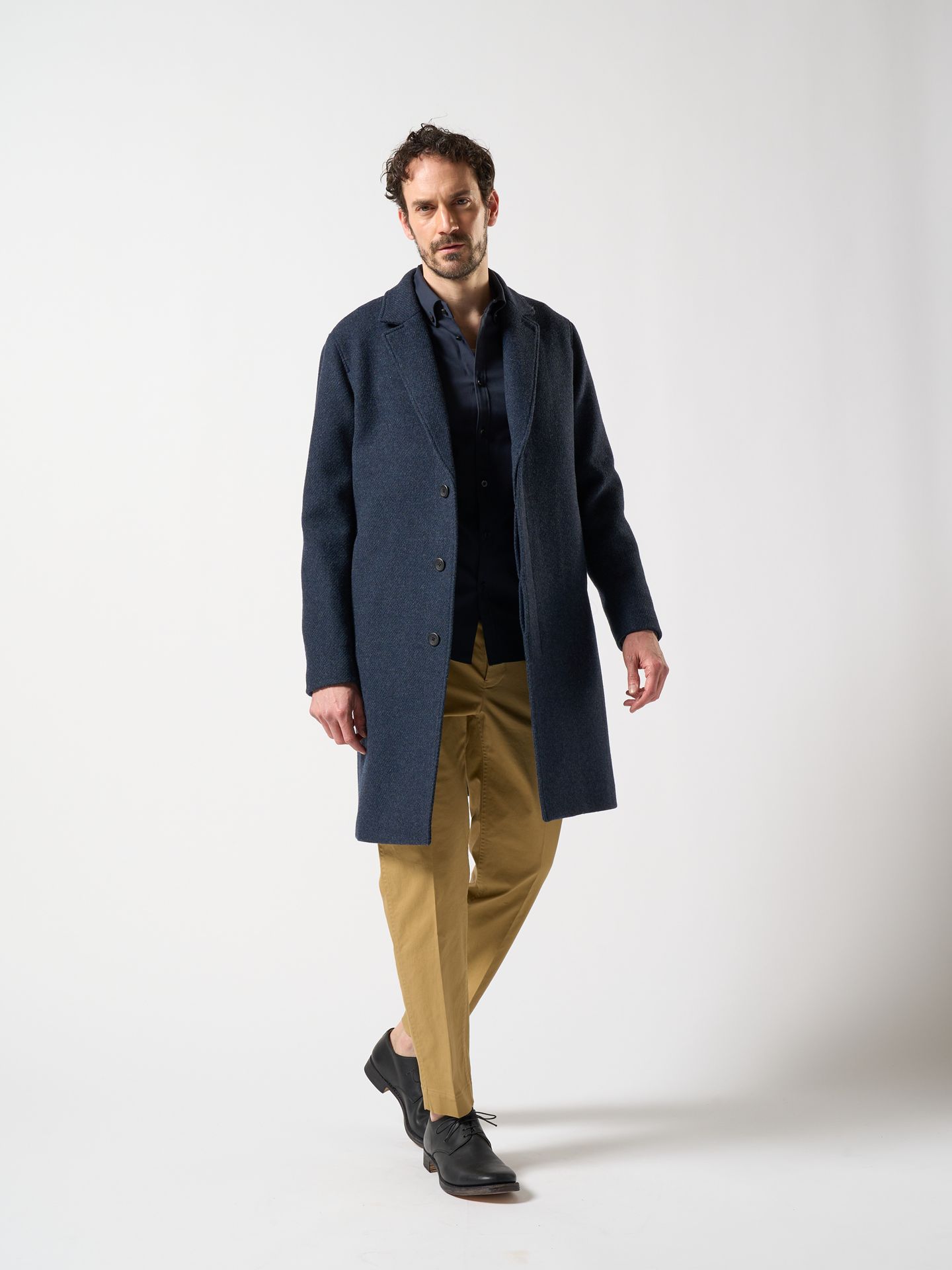 【予約品】 pressed tapered chino / チノパンツ /ベージュ