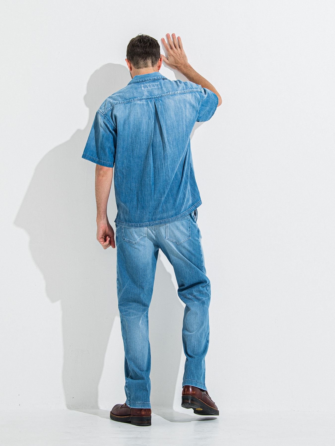 【予約品】ZACK HALF DENIM SHIRT / ザックハーフスリーブスリーブデニムシャツ / ライトインディゴ
