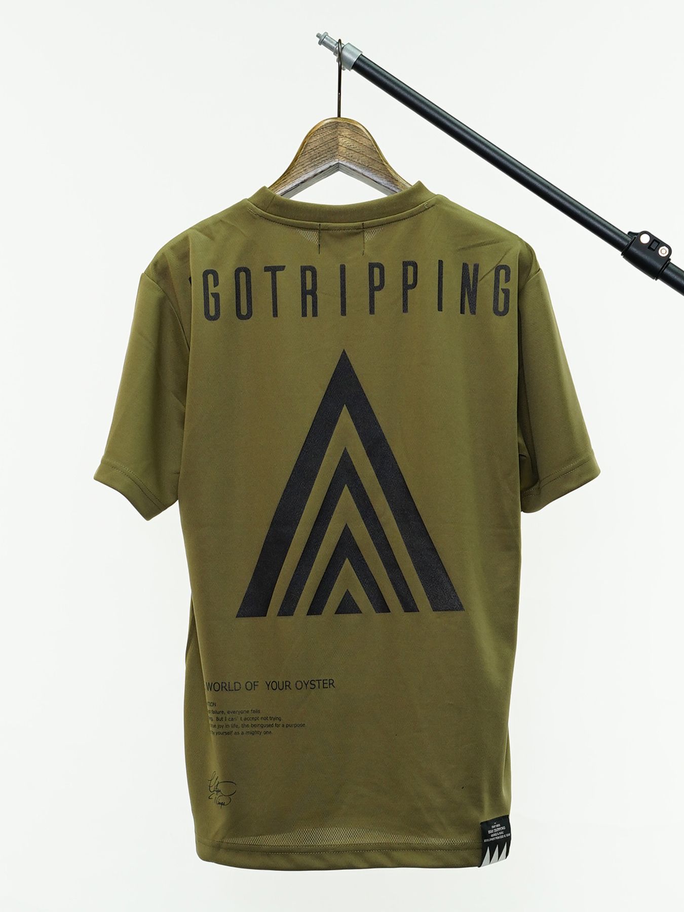 EGO TRIPPING TRAINING TEE / トレーニングウェア / ベージュ×ブラック
