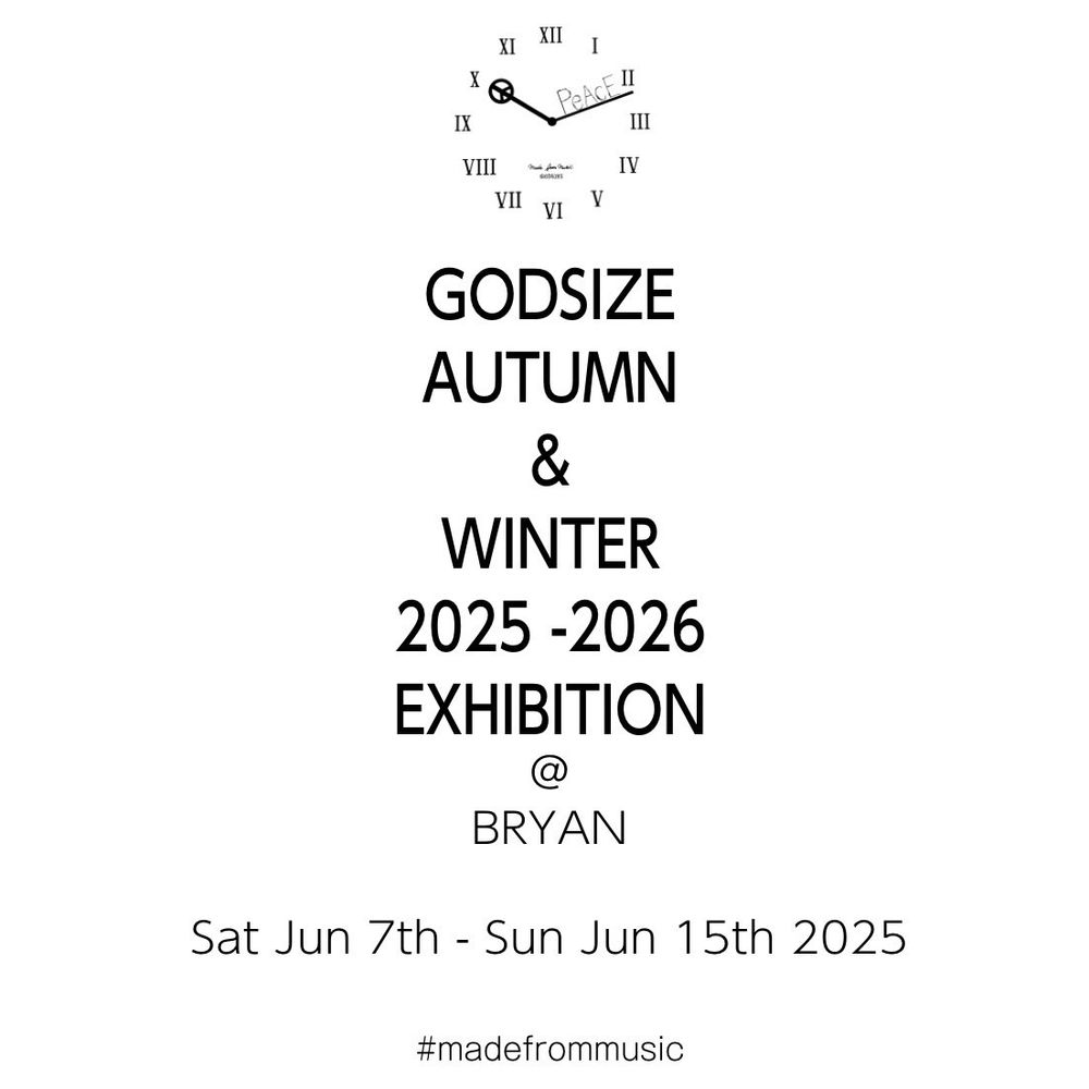 GODSIZE　受注展示会を開催 6/7（土）～6/15（日） デザイナ藤原氏　7（土）8（日）2DAYS来店カスタムオーダー承ります。