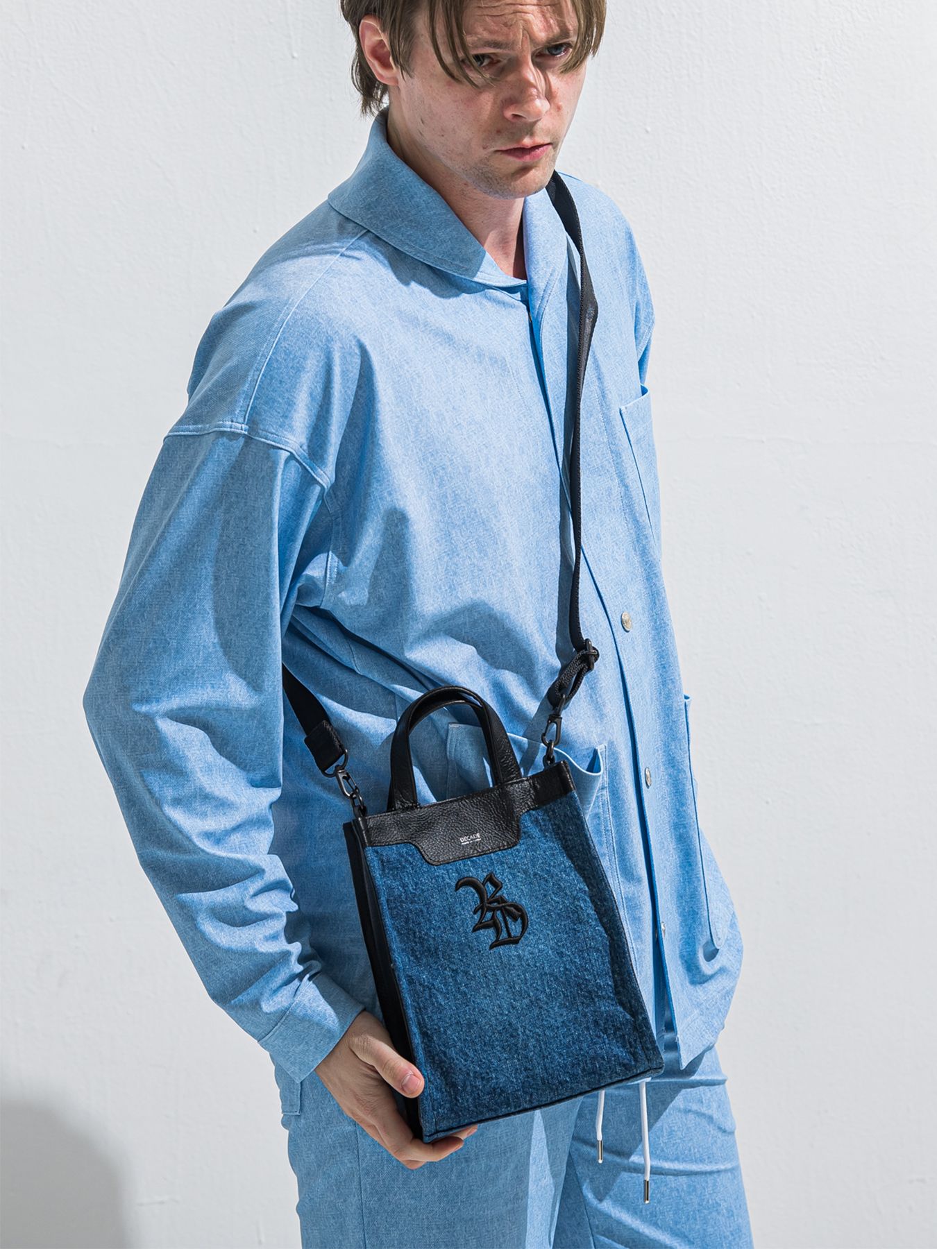 【予約品 2月15日(日) 18:00 締切】DECADEコラボ DENIM MINI TOTE BAG / デニムミニトートバッグ / デニム