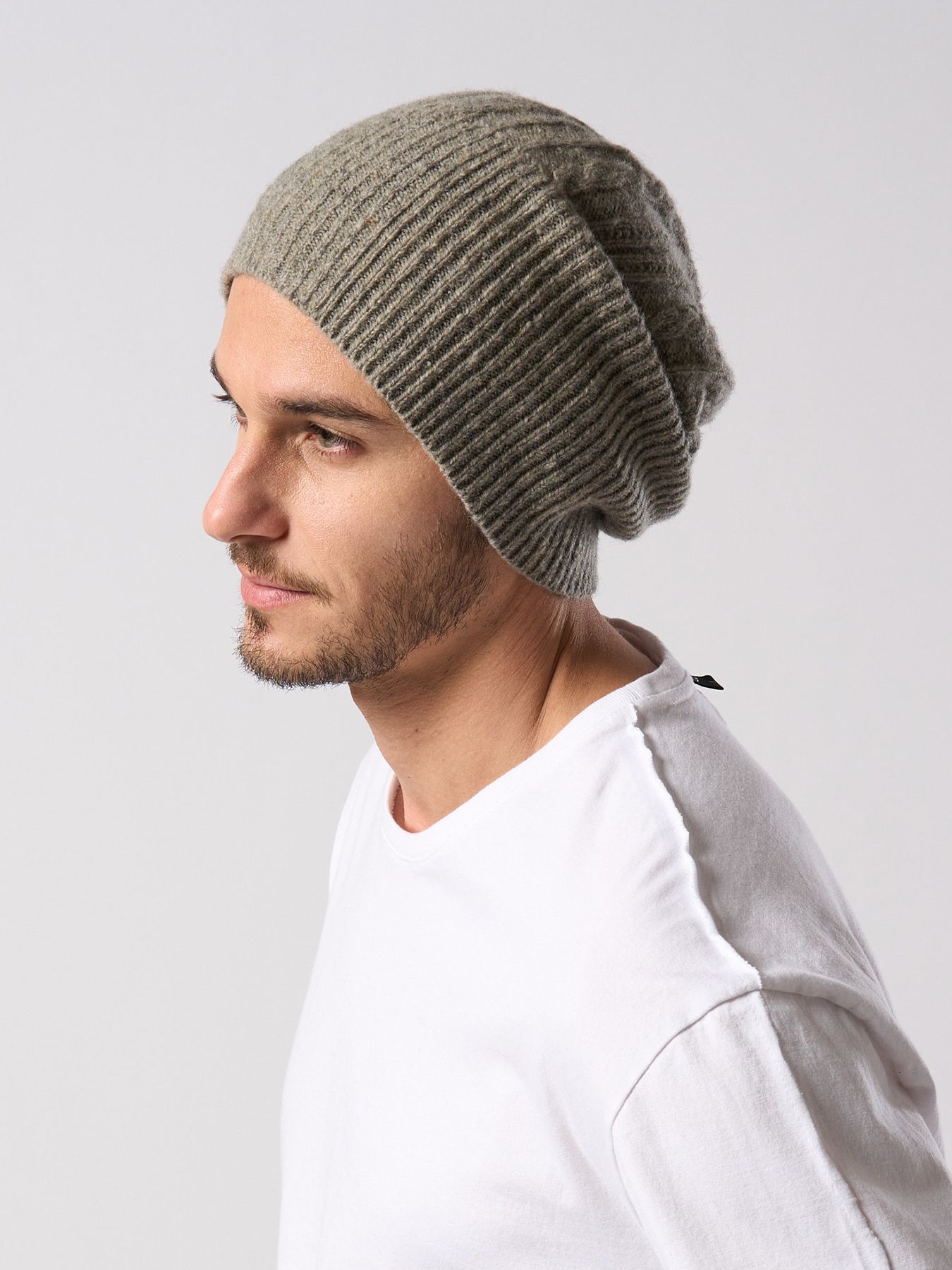 【予約品 4月19日(日) 18時締切】lomond×powder multi kint cap / ウール ニットキャップ / グレー