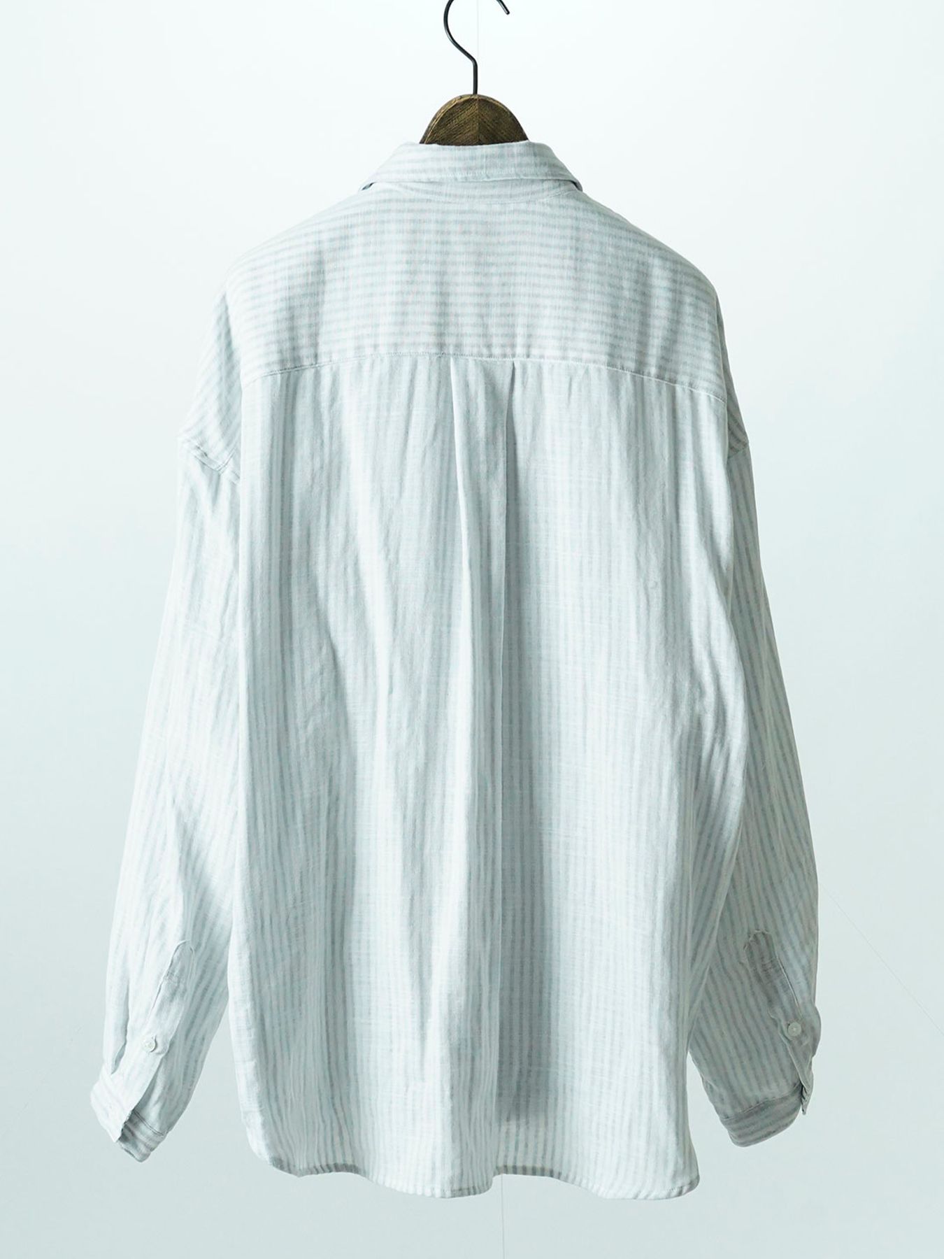 【予約品 11月9日(月) 締切】BACKSTRIPESHIRT / バックストライプシャツ / ホワイト
